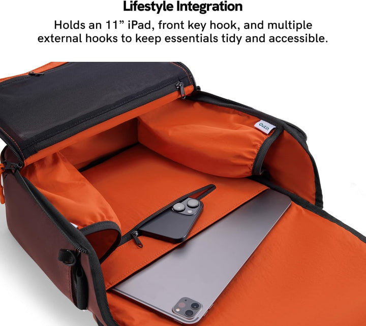 OutIn Flex Messenger Bag, Nylon Schultertasche und Reise Umhängetasche für Damen und Herren, Kompati