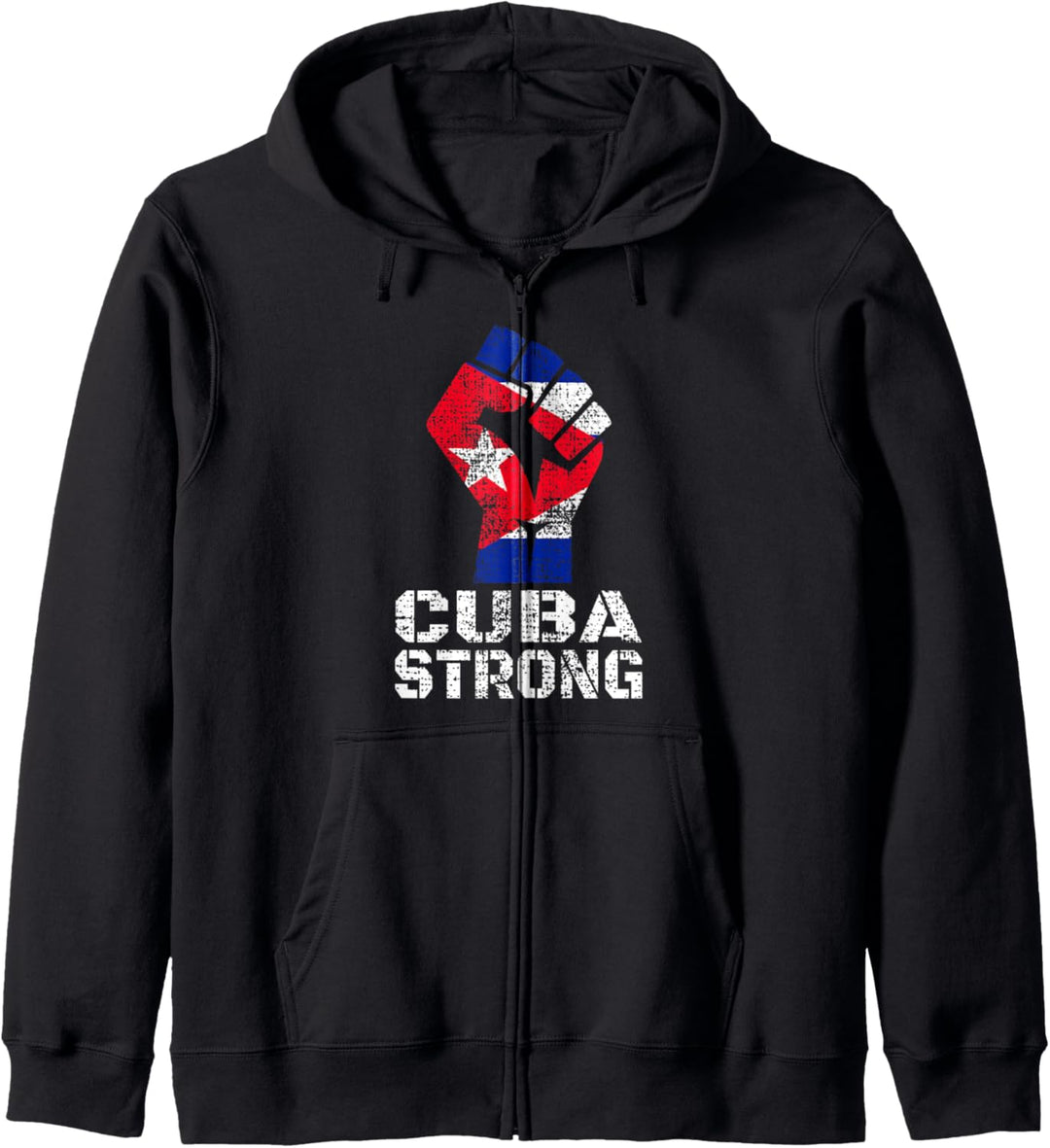 CUBA STRONG - Kubanische Flagge Für Männer Frauen Kapuzenjacke
