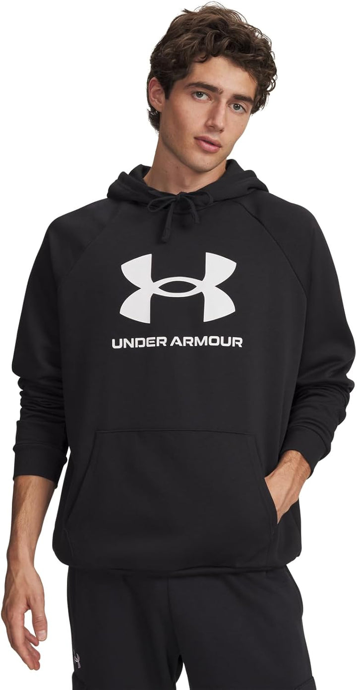 Under Armour Herren Rival Fleece Logo Hoodie Kapuzenpullover XS Schwarz, XS Schwarz