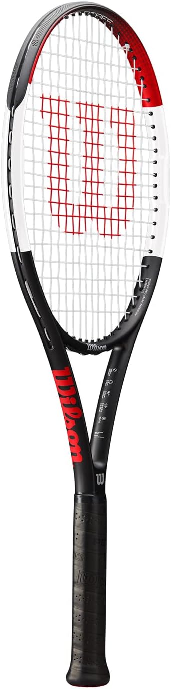 Wilson Tennisschläger Pro Staff Precision 100, Carbonglasfaser, Grifflastige Balance, 320 g, 68,6 cm