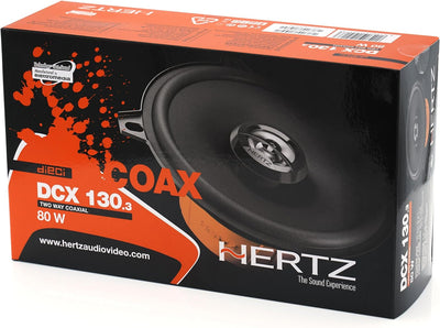 Hertz DCX130.3 - Koaxiale Autolautsprecher, schwarz