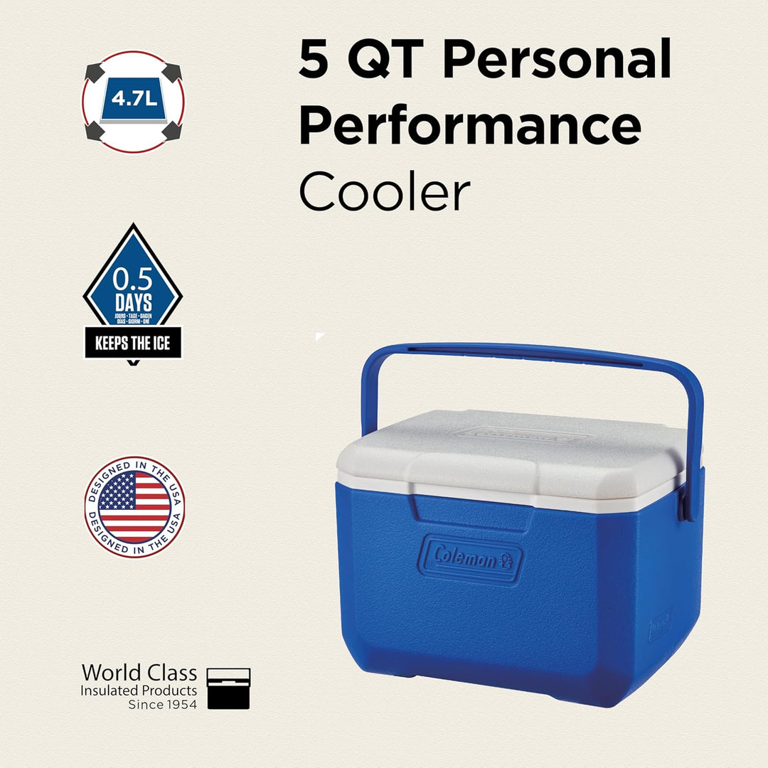 Coleman Performance 6 Personal Kühlbox, passive kleine Thermobox für Essen und Getränke, Eisbox mit