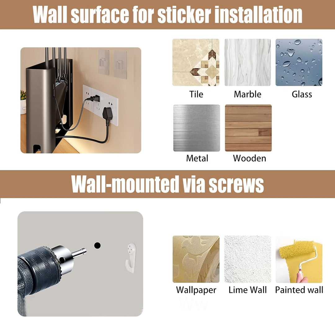 Router-Schrank – Aufbewahrungsbox – Versteck – Router-Box – Wandbox – Wandgehäuse – WLAN-Regal – WiF
