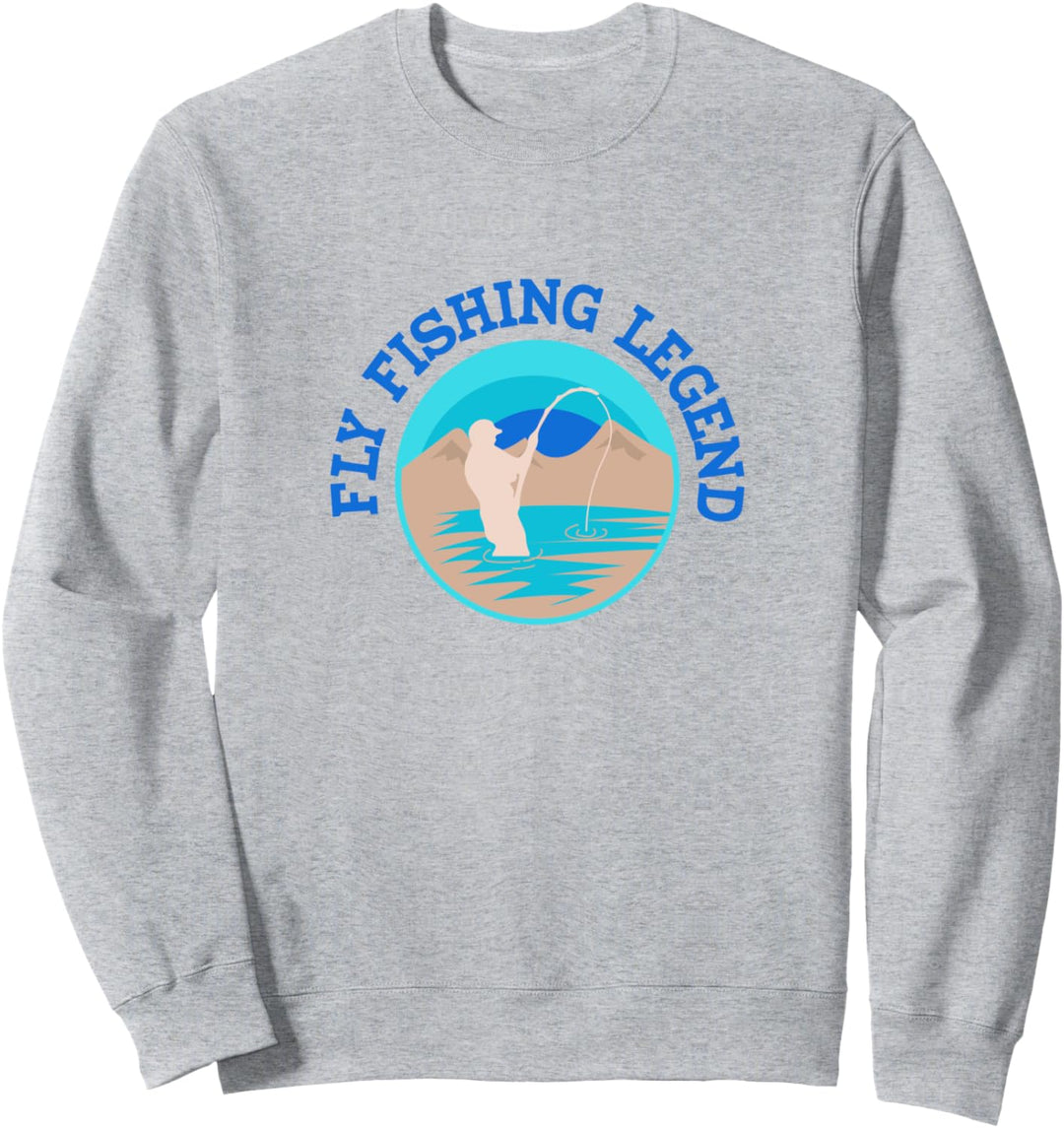 Forellenjagd Fliegenfischen Fischer Witziges Zitat Sweatshirt