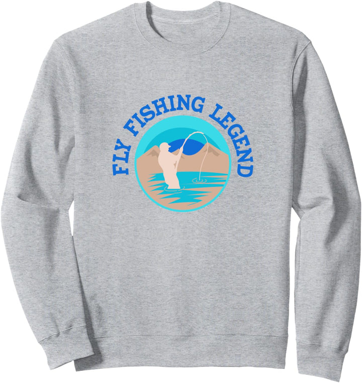Forellenjagd Fliegenfischen Fischer Witziges Zitat Sweatshirt