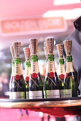 Moët & Chandon Kunststoff Champagne Trinkaufsatz für Piccolo Champagner-Flasche