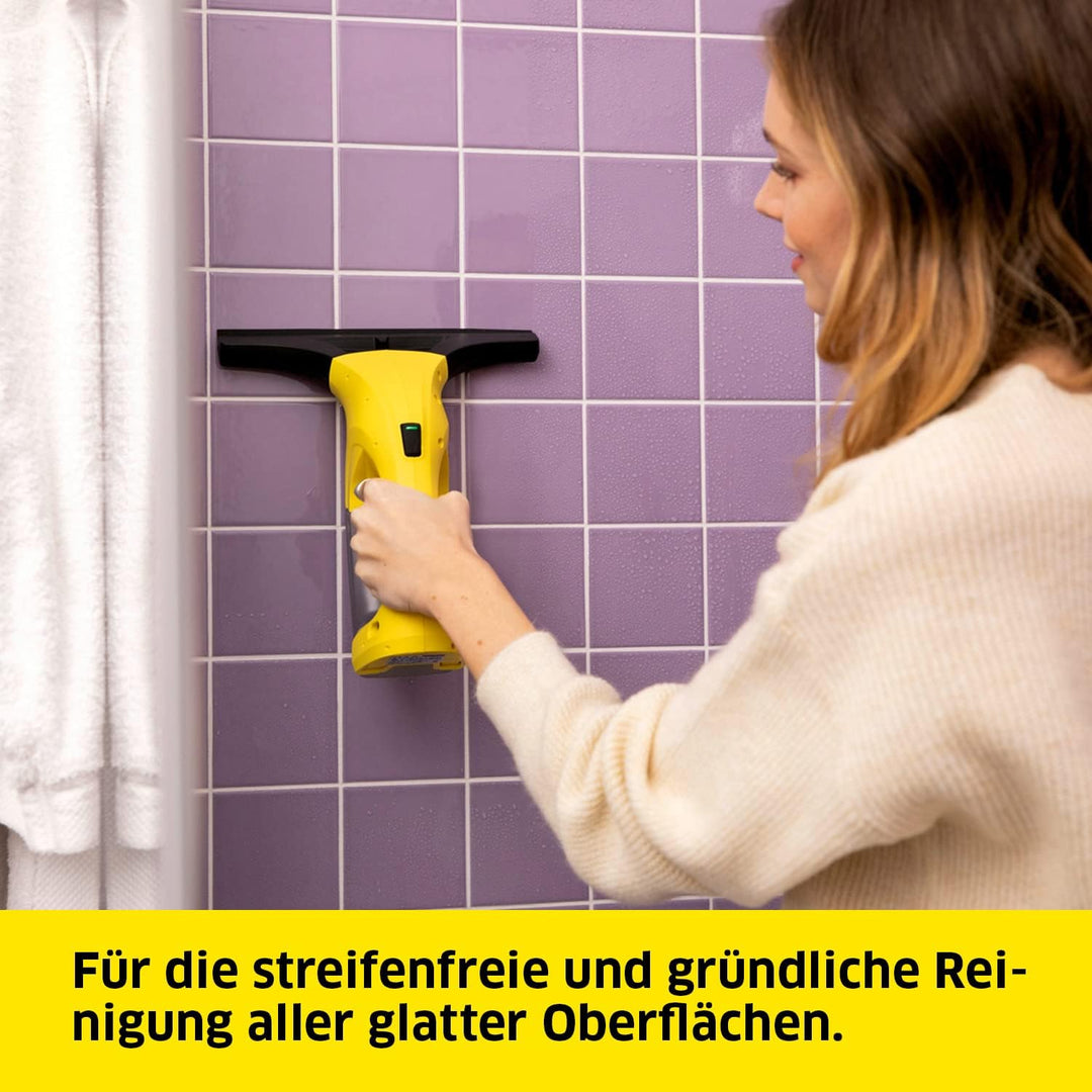 Kärcher Fenstersauger WV 1 Plus (Akkulaufzeit: 20 min, Gewicht: 0,5 kg, Flächenleistung je Akkuladun