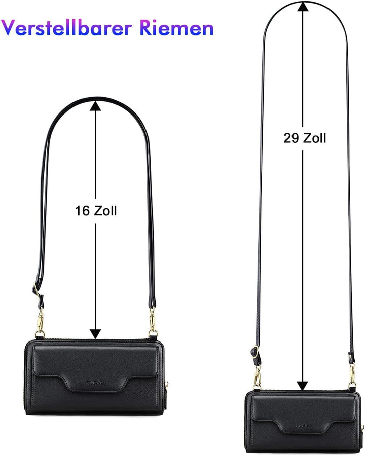 nuoku Crossbody Taschen für Frauen, Handgelenk Brieftaschen für Frauen, Clutch Geldbörsen für Frauen