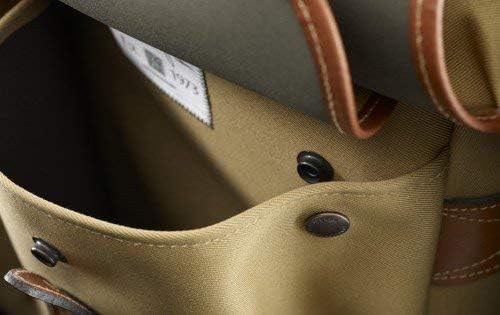 Billingham Hadley Small Canvas-Kameratasche, Khaki mit beigefarbenen Lederrändern Khaki / Braun, Kha