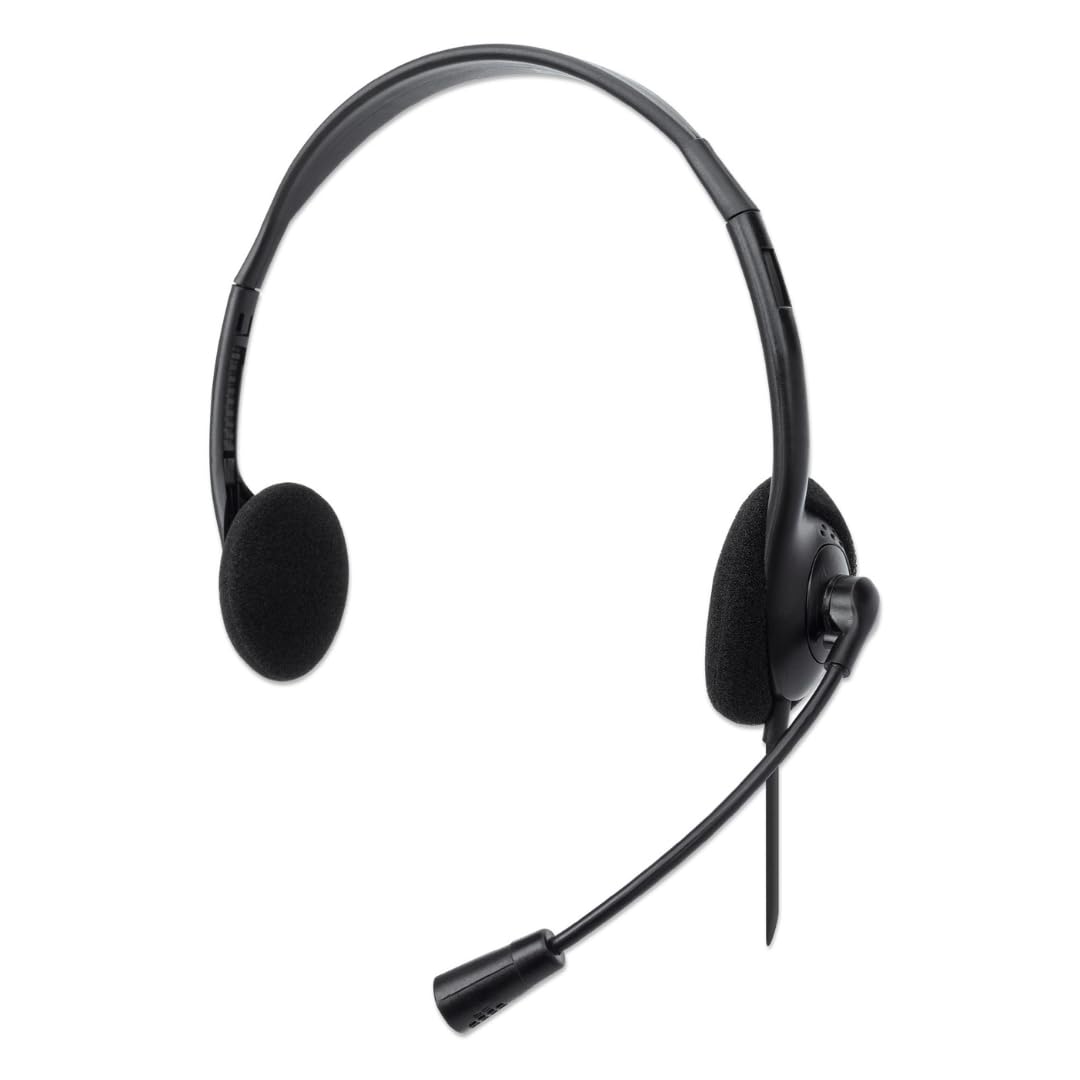 Manhattan Stereo USB-Headset On Ear, schwarz