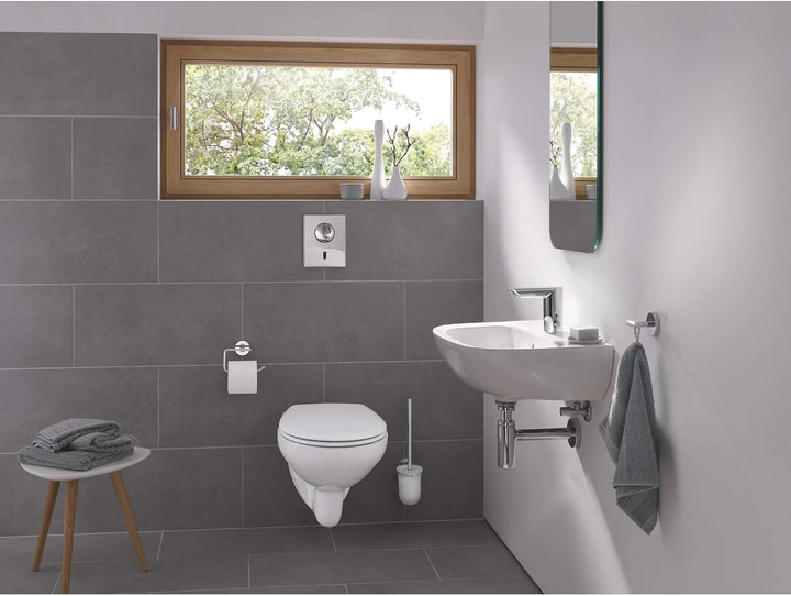 GROHE Essentials - WC-Papierhalter (Material: Metall, verdeckte Befestigung, zum bohren oder kleben)