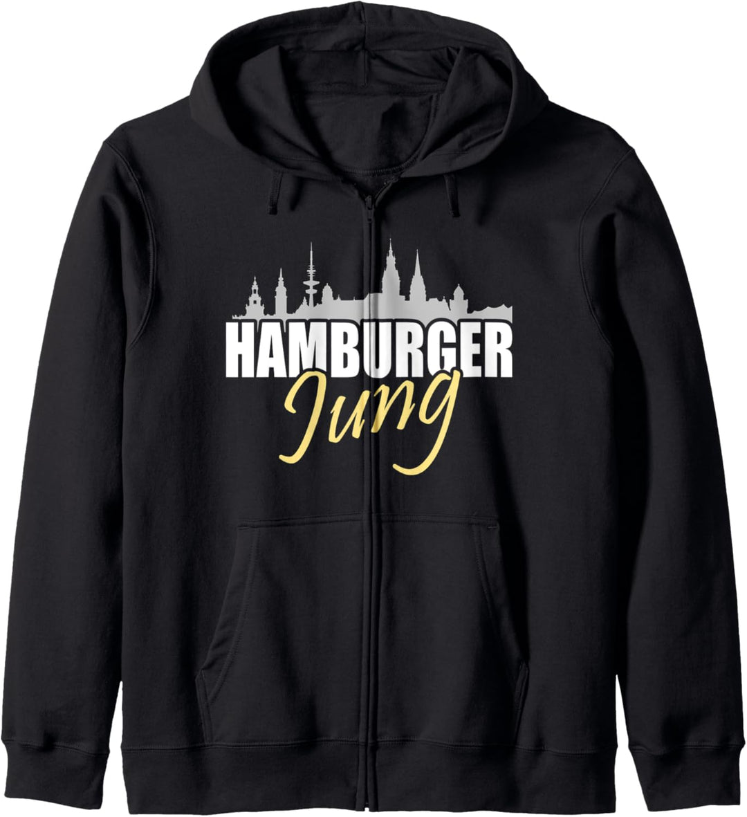 Hamburger Jung - Elbe Anker Moin Hamburg Sprüche Kapuzenjacke
