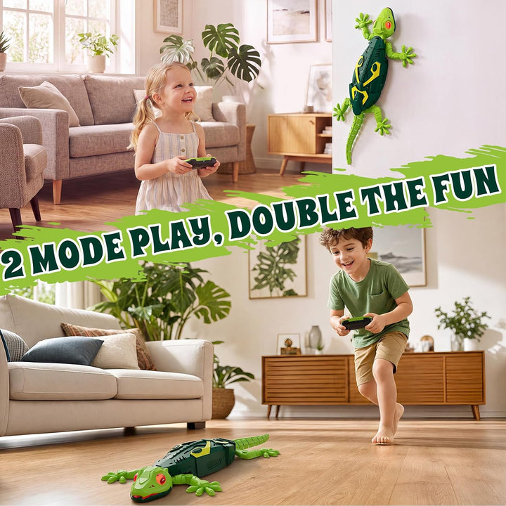 Wall Crawler Gecko, Remote Controlled Crawling Chameleon, Fernbedienung Wand Gecko mit Leuchtenden A