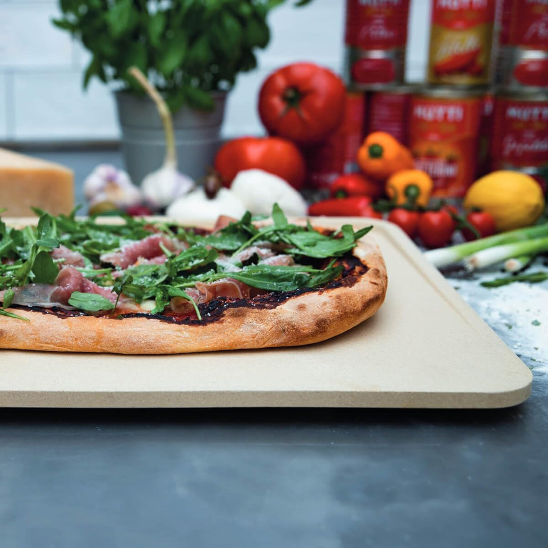 Boska Pizzastein Deluxe Rechteckig/Für den Backofen und der Grill/Pizzen in Steinofenqualität/Schöne