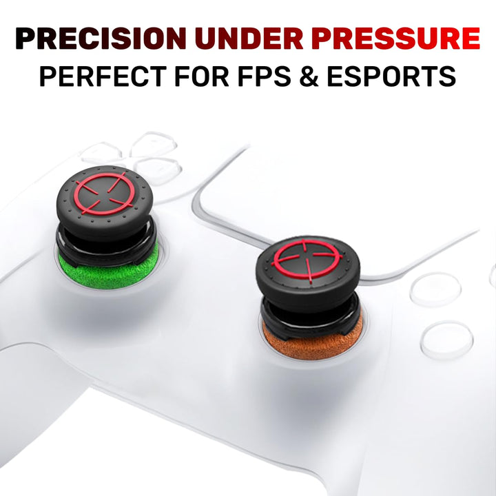 ProFPS PS5 Zubehör / PS4 Zubehör - 6x Precision Rings & 2x Mixed PS5 Sticks (Duo Pack) - PS5 Control
