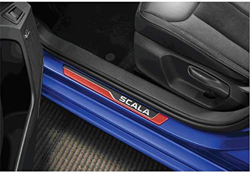 Skoda 657071310 Einstiegsleisten Set vorn Türschweller Dekor Leisten rot