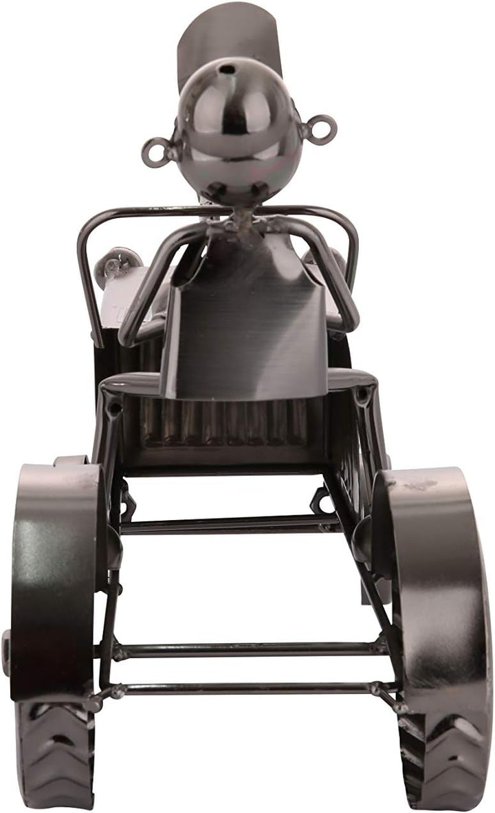 GILDE Weinflaschenhalter Metall vernickelt - Flaschenhalter - Weinständer - Fabr: Silber - Höhe 25 c