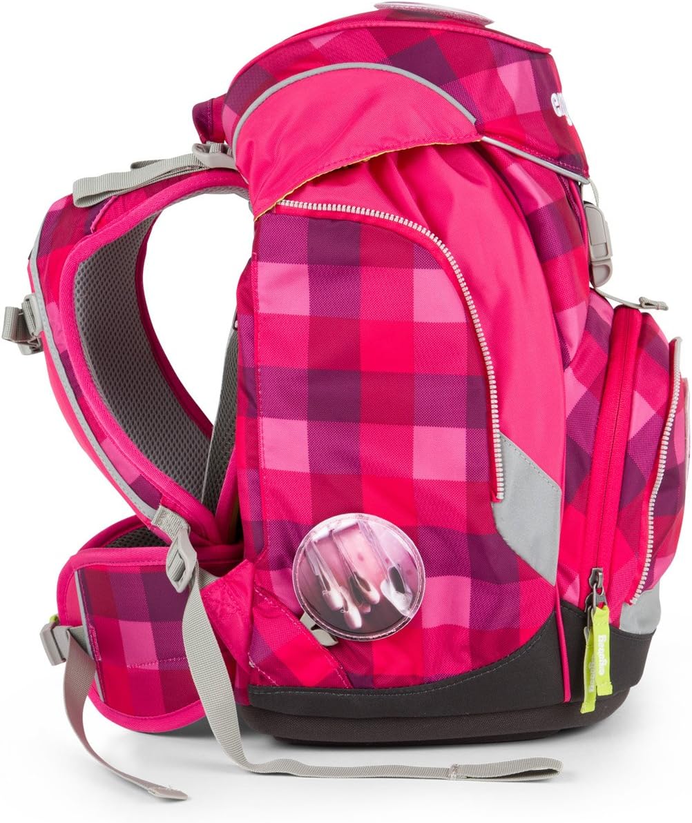 Ergobag pack Schulrucksack-Set RhabarBär (6tlg.), 35 cm, 20 L, Lila Kontrollen