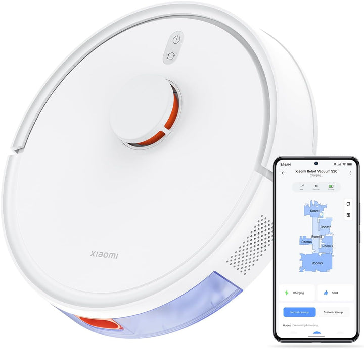 Xiaomi Robot Vacuum S20 Saug- und Wischroboter, Smarter Reinigungsplan mit LDS Lasernavigation, 5000