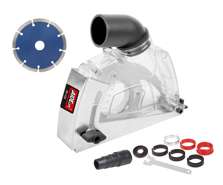 Aidelife Universal Absaughaube für Winkelschleifer 115/125mm mit Diamant-Trennscheibe 125 mm x 22,2