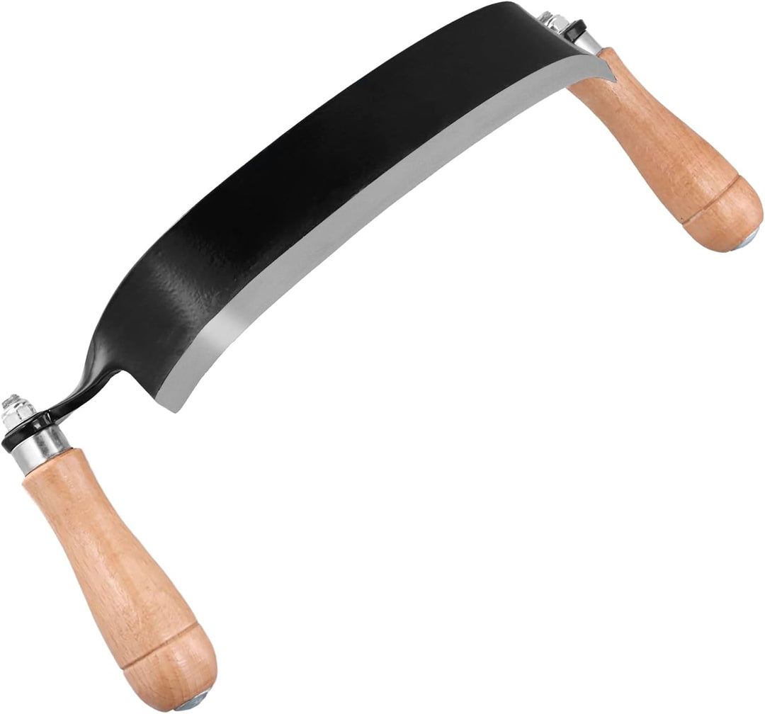 QWORK® 250 mm Zugmesser Reifmesser mit Hohe Schärfe, Gehärteter Hohlschliffklinge, Ergonomischen Hol