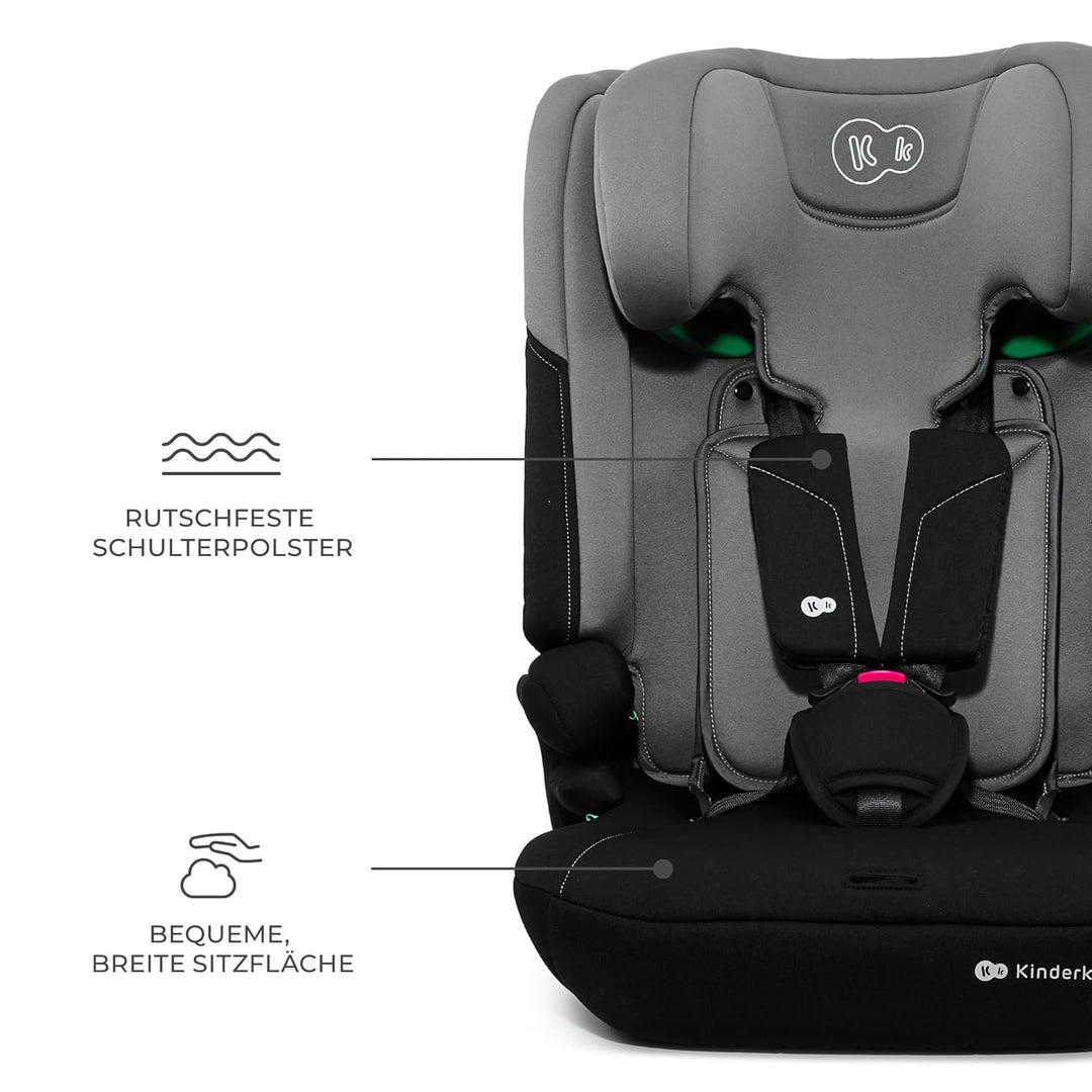 Kinderkraft I-COMFY, Autositz, Für Kinder, Reguliert (76-150cm), Verstellbare Rückenlehne, 5-Punkt-S