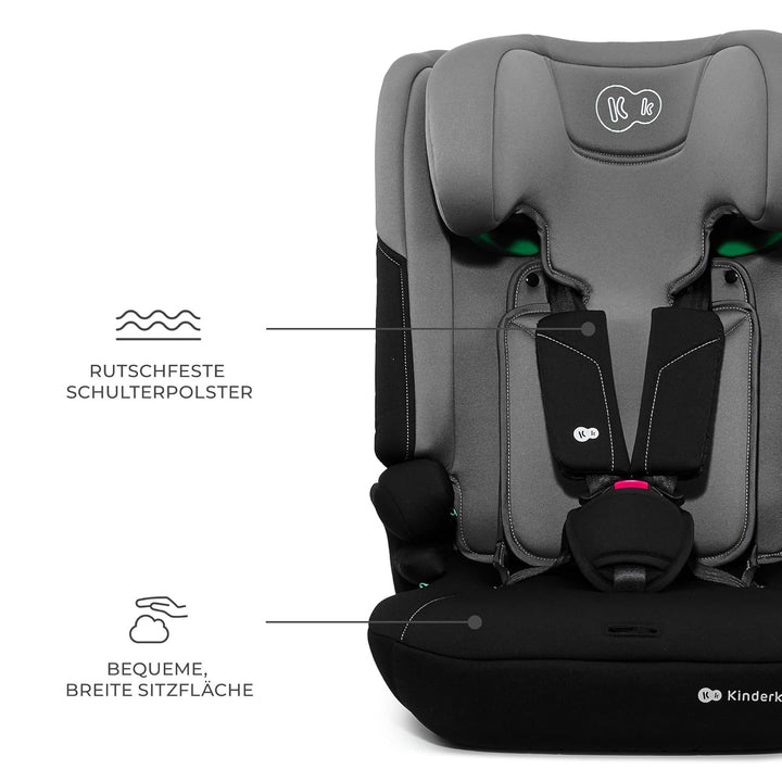 Kinderkraft I-COMFY, Autositz, Für Kinder, Reguliert (76-150cm), Verstellbare Rückenlehne, 5-Punkt-S