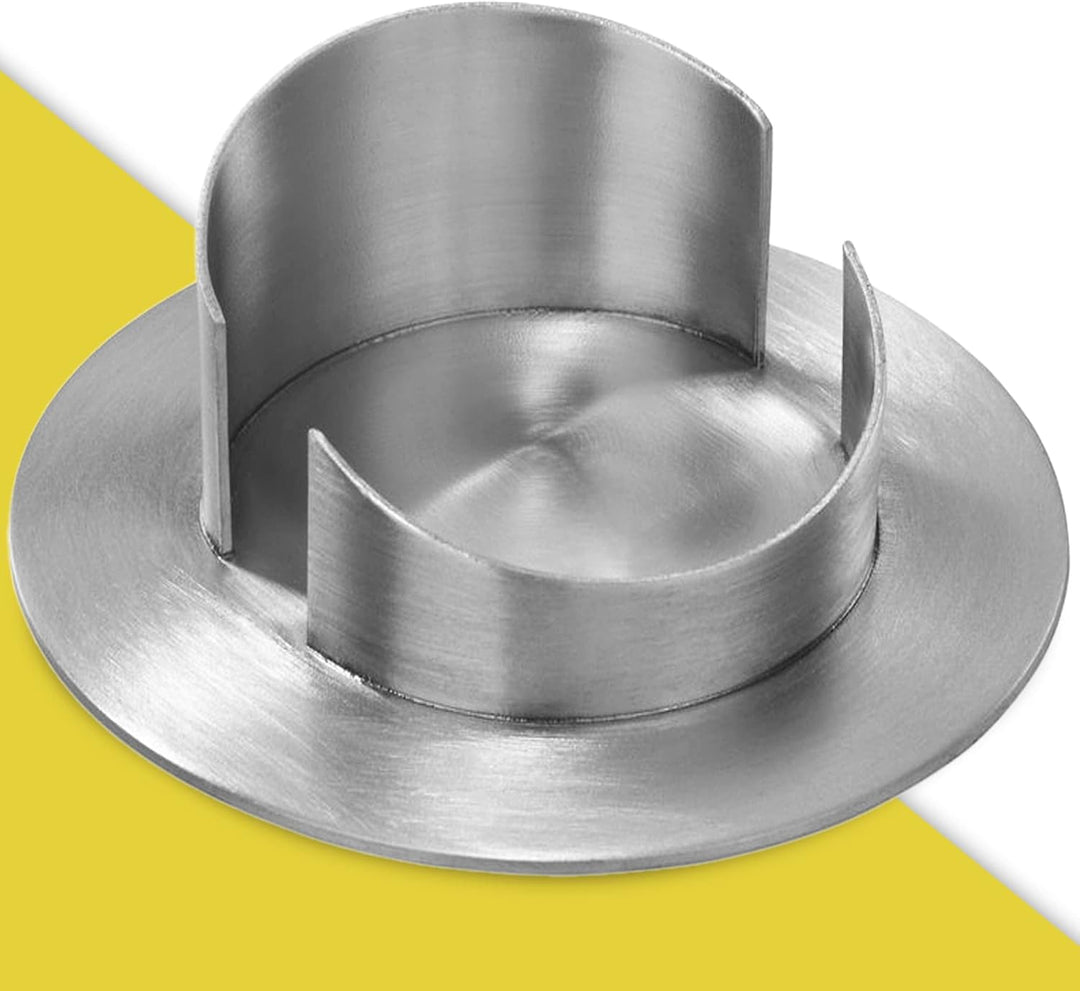WikaKerzen Kerzenleuchter für Kerzen - Kerzenständer in Silber & Gold gebürstetem Messing Metall - K