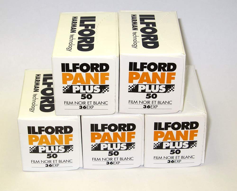 Ilford Pan F+ 35 mm schwarz & weiss 36 exp 5 Stück