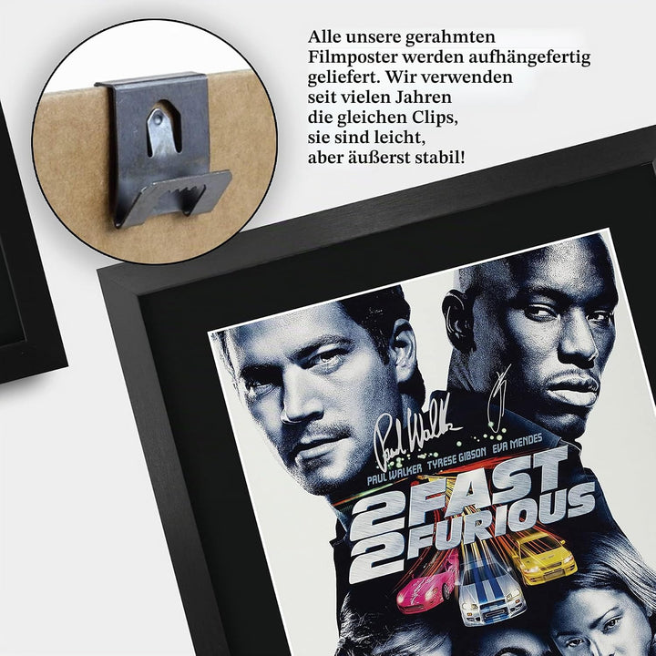 HWC Trading FR A3 2 Fast 2 Furious Paul Walker Geschenke gedrucktes Poster signiertes Autogramm Bild