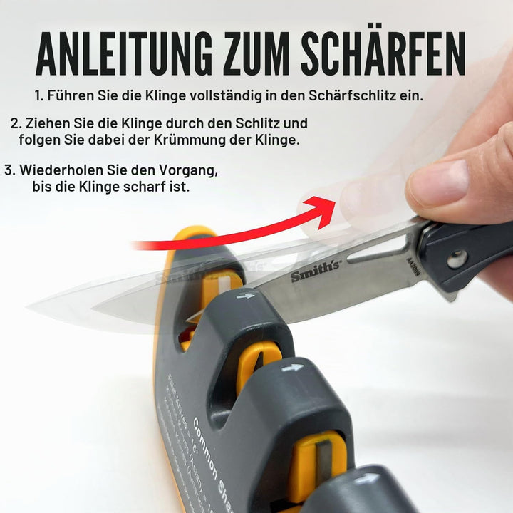 Smith's Edgesport 50264 Manuelles Schärfgerät Schwarz, Schwarz