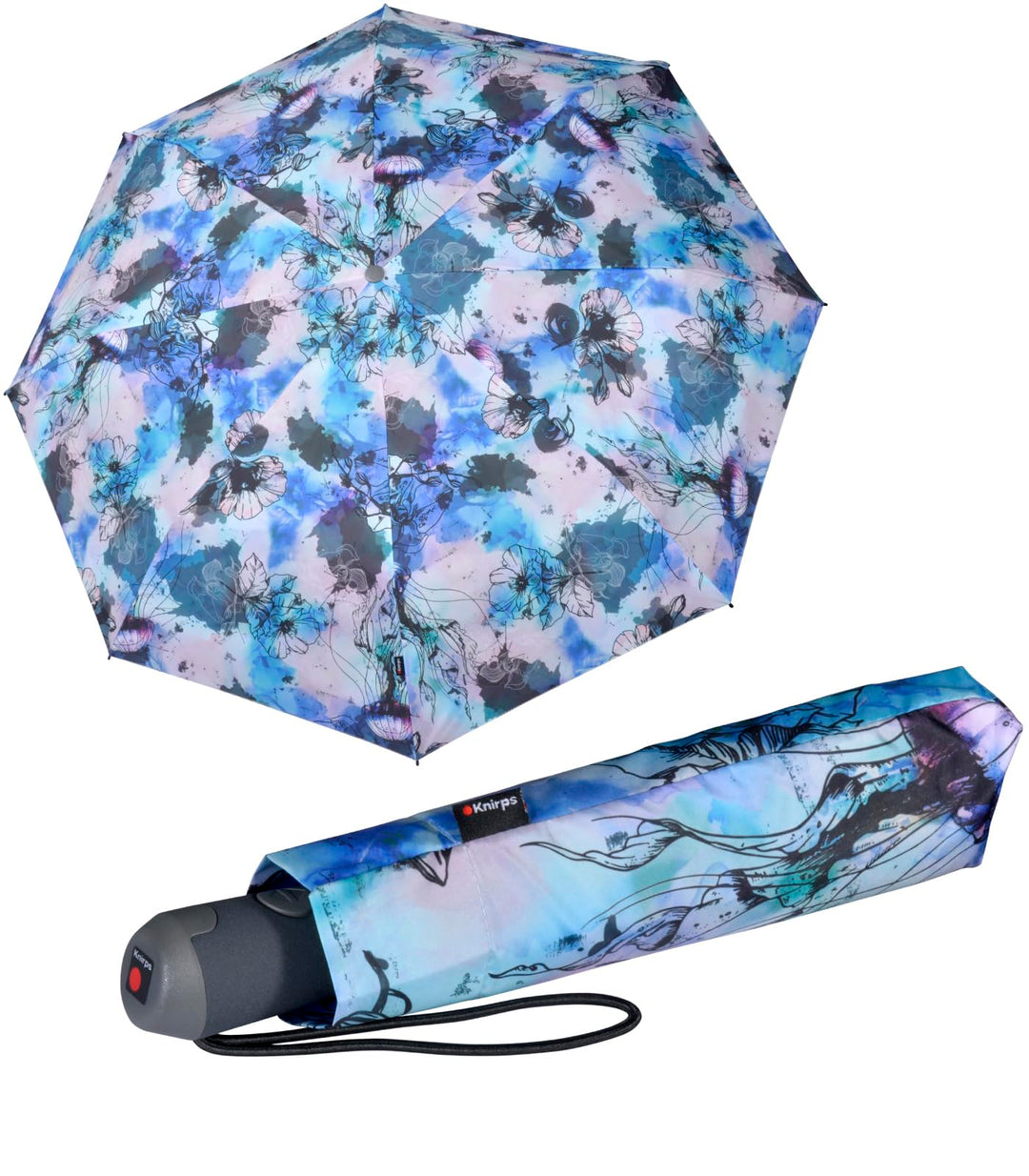 Knirps Damen Taschenschirm E.200 Duomatic - Aquarius, Aquarius