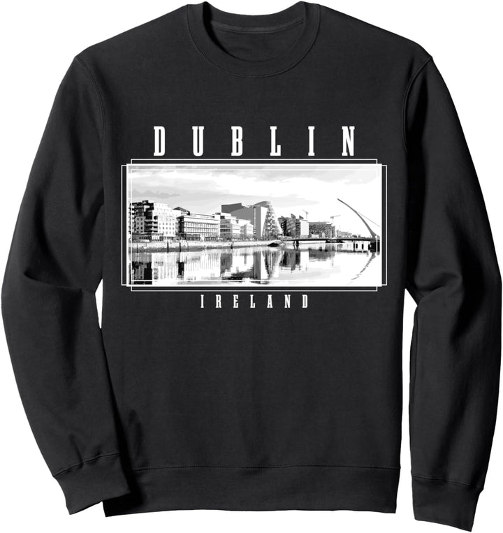 Dublin Irland Vintage Souvenir Skyline UK Dublin Sweatshirt