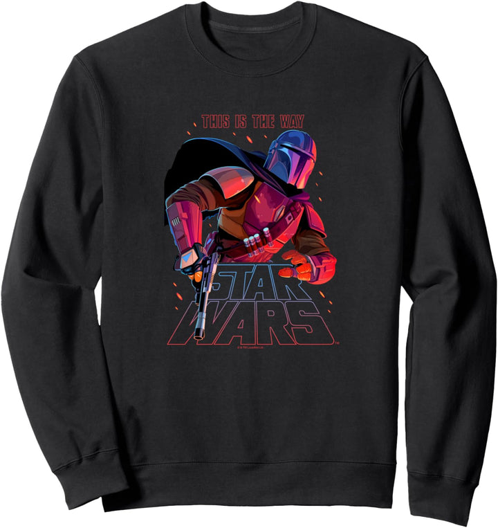 Star Wars: The Mandalorian Mandalorian Night Ranger Red Sweatshirt