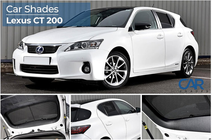 Satz Car Shades kompatibel mit Lexus CT200H 2011- (6-teilig)