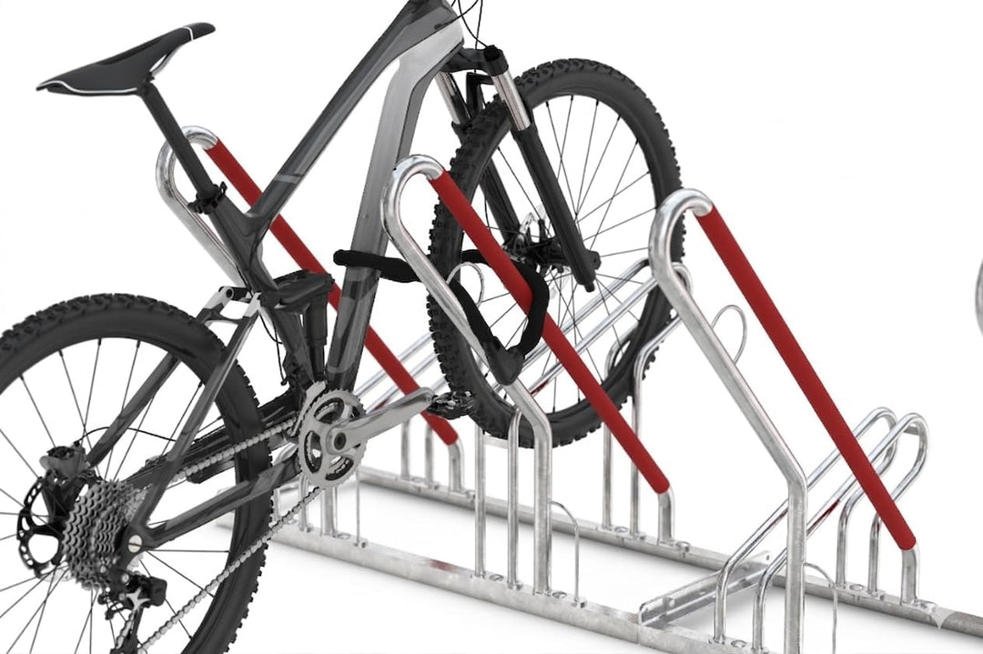 Anlehnparker 2522 XBF | Fahrradständer beidseitig | für 12 extra breite Fahrräder | erweiterbar | Ab