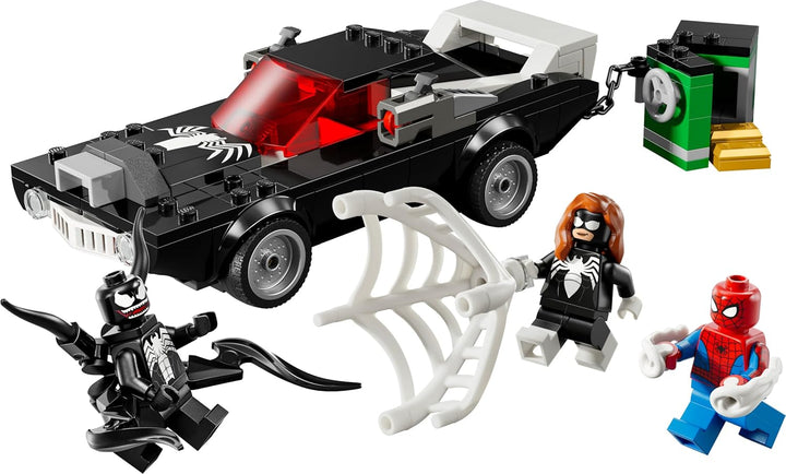 LEGO | Marvel Spider-Man Mech vs. Venom Muscle Car - Auto Spielzeug mit 3 Superhelden Minifiguren -