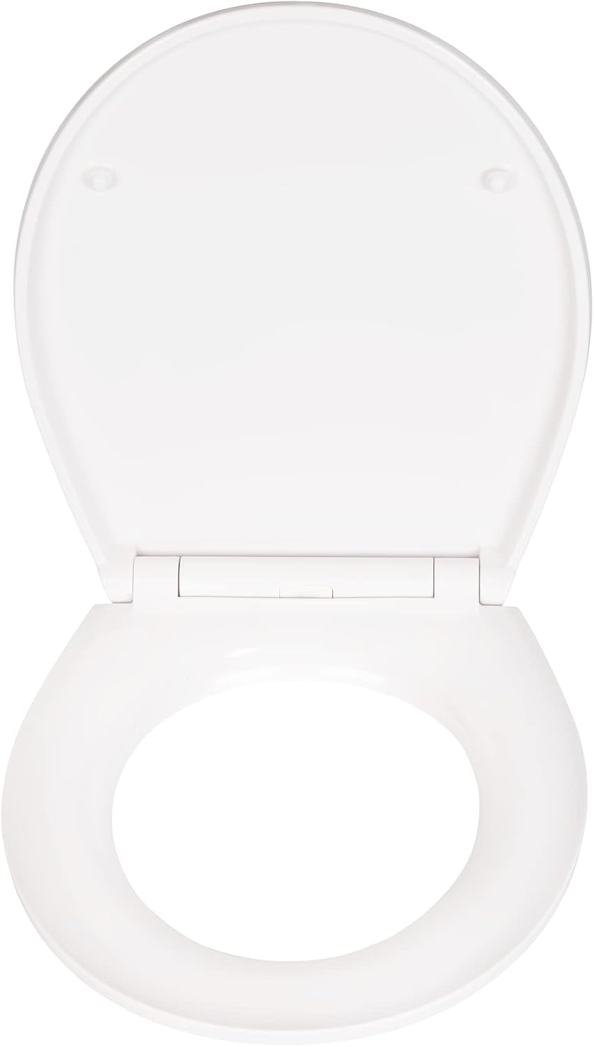 WENKO WC-Sitz White Marble, robuster Toilettensitz aus antibakteriellem Duroplast mit Absenkautomati