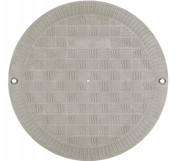 BABYLONPLAST Schachtabdeckung, Kanaldeckel, DN400, Kunststoff Schachtdeckel 15 kN - Passend für Ø400