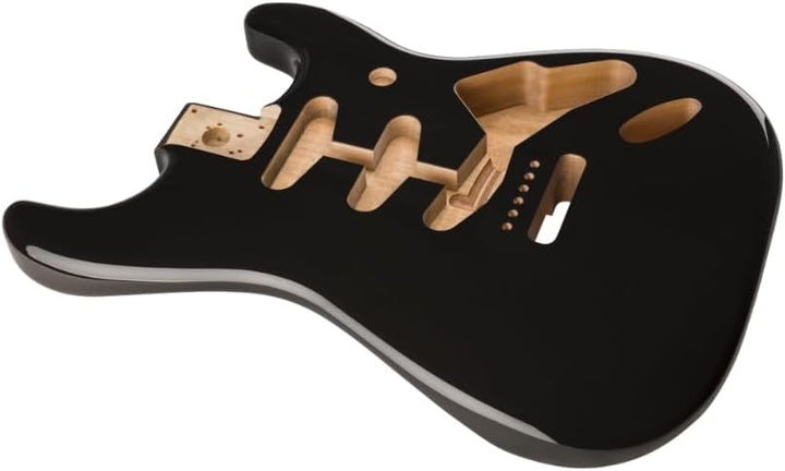 FENDER™ CLASSIC SERIES 60'S STRATOCASTER® SSS ALDER BODY VINTAGE BRIDGE MOUNT - BLACK Schwarz, Schwa