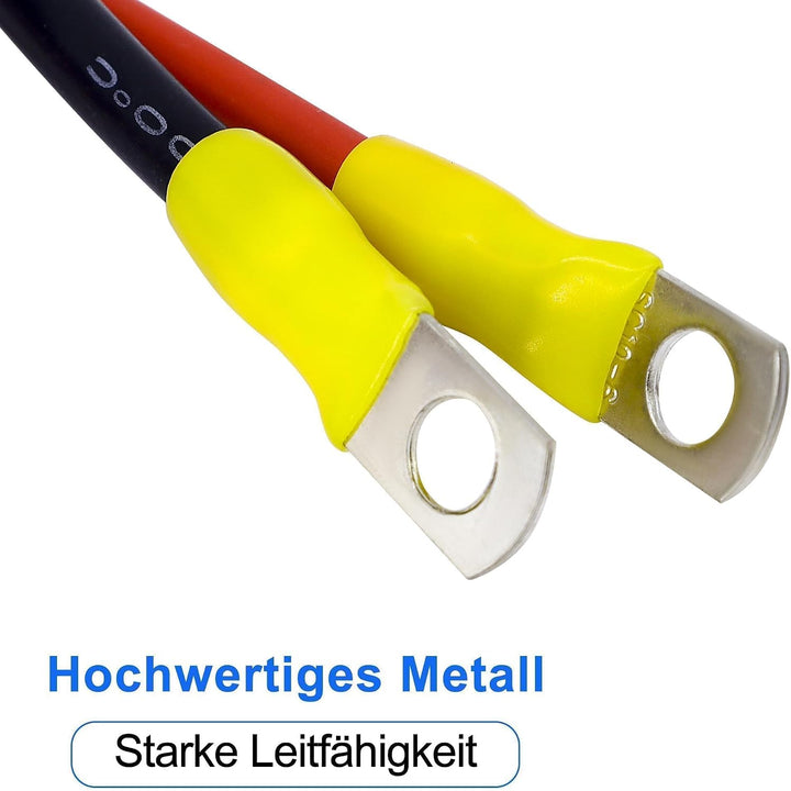 HISports 2 Stück Anderson Batterieanschluss Stecker 50 A 600 V mit O-Ring Kabel 10 AWG 50 cm,Ladeste