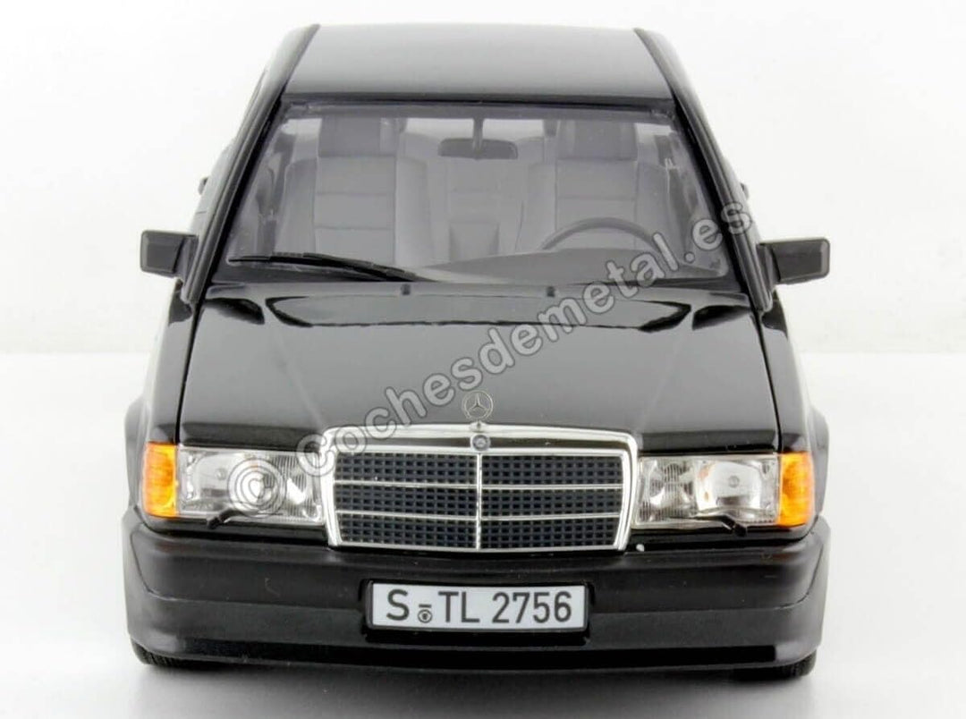 Norev Mercedes 190 E 2.3-16 W201 1984 schwarz metallic Modellauto 1:18