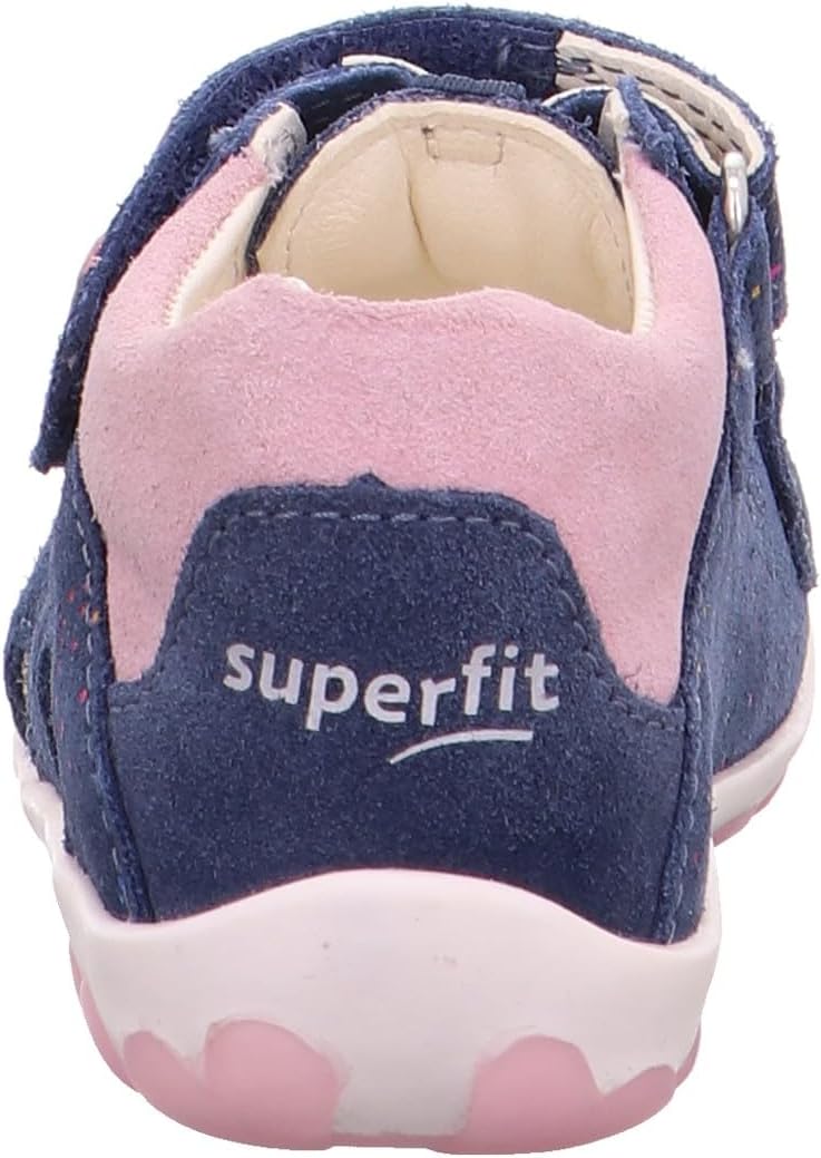 Superfit Baby Mädchen FANNI Sandalen, 21 EU Blau Rosa 8020