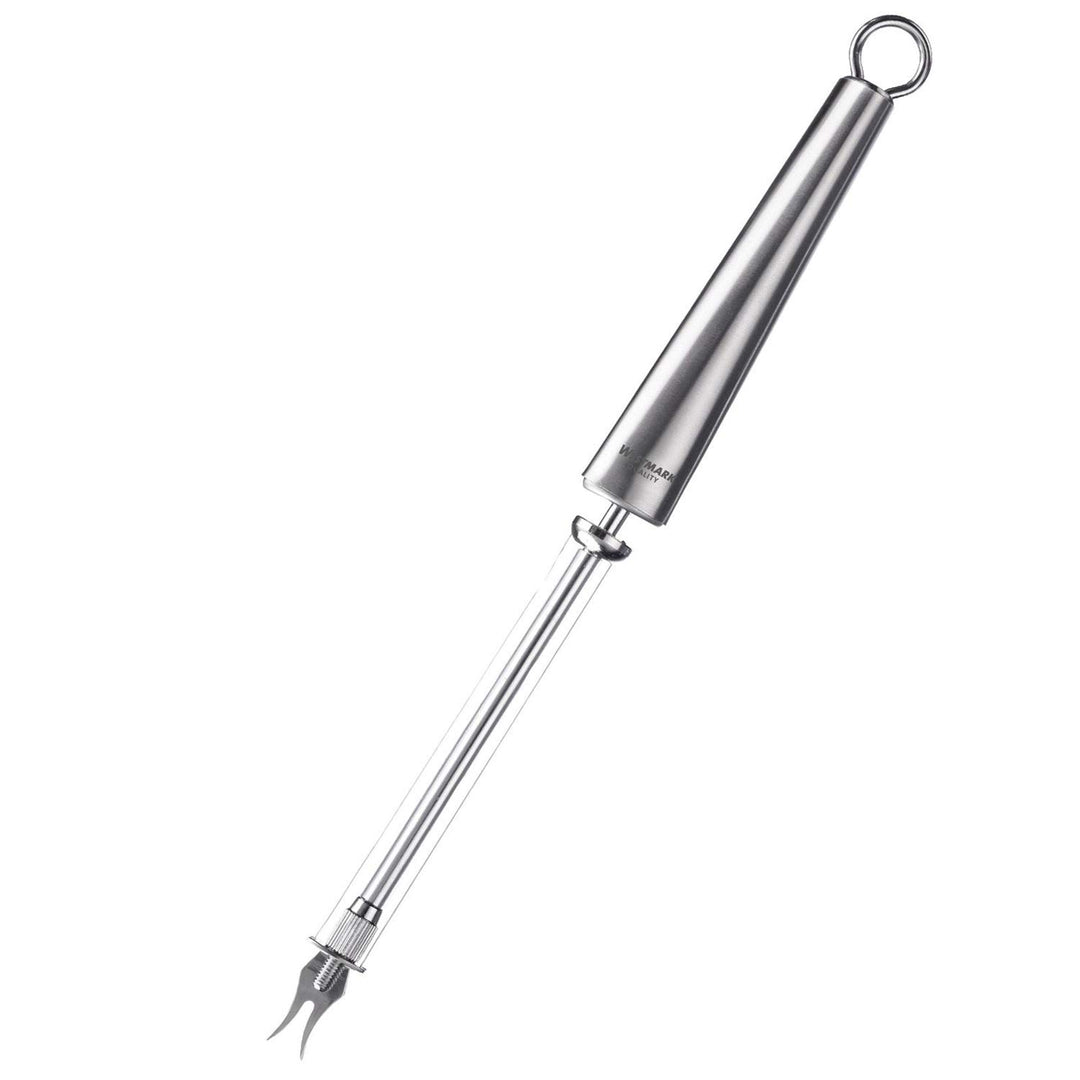 Westmark Käseschneider mit 2 Schneide-Drähten und Gabelkopf, Länge: 28 cm, Rostfreier Edelstahl, Glo
