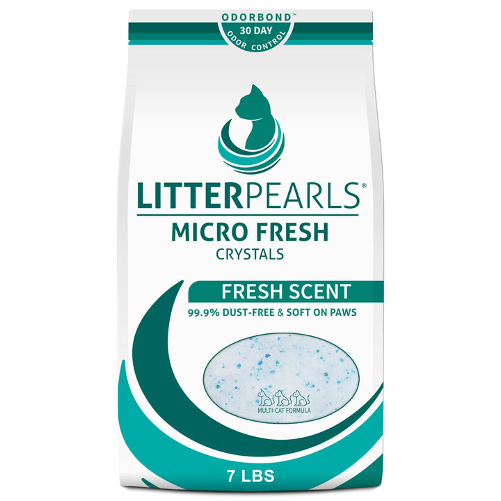 Litter Pearls Micro Fresh Katzenstreu mit Geruchsbindung, ohne Klumpen, 3,2 kg