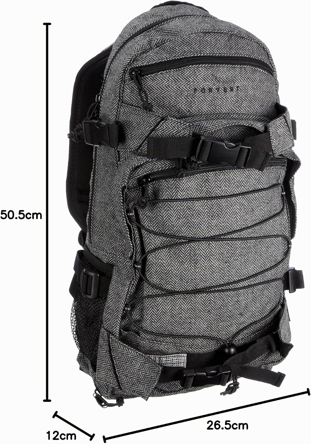 FORVERT Backpack New Louis Flannel-grey, Flannel-grey