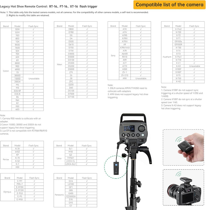Godox Studio Stroboskop Blitzlicht Kit für Fotografie, 600W Studio Flash Set mit Browns Mount, 2.4G