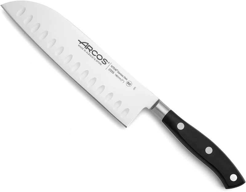 Arcos 233500 Serie Riviera - Santoku Messer MesserAsiatischerArt-KlingeausNitrumgeschmiedetemEdelsta