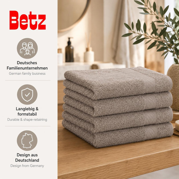 Betz Palermo Duschtücher – 4X Duschtuch aus 100% Baumwolle - Badetuch – Saunatuch –Liegetuch - 70 x