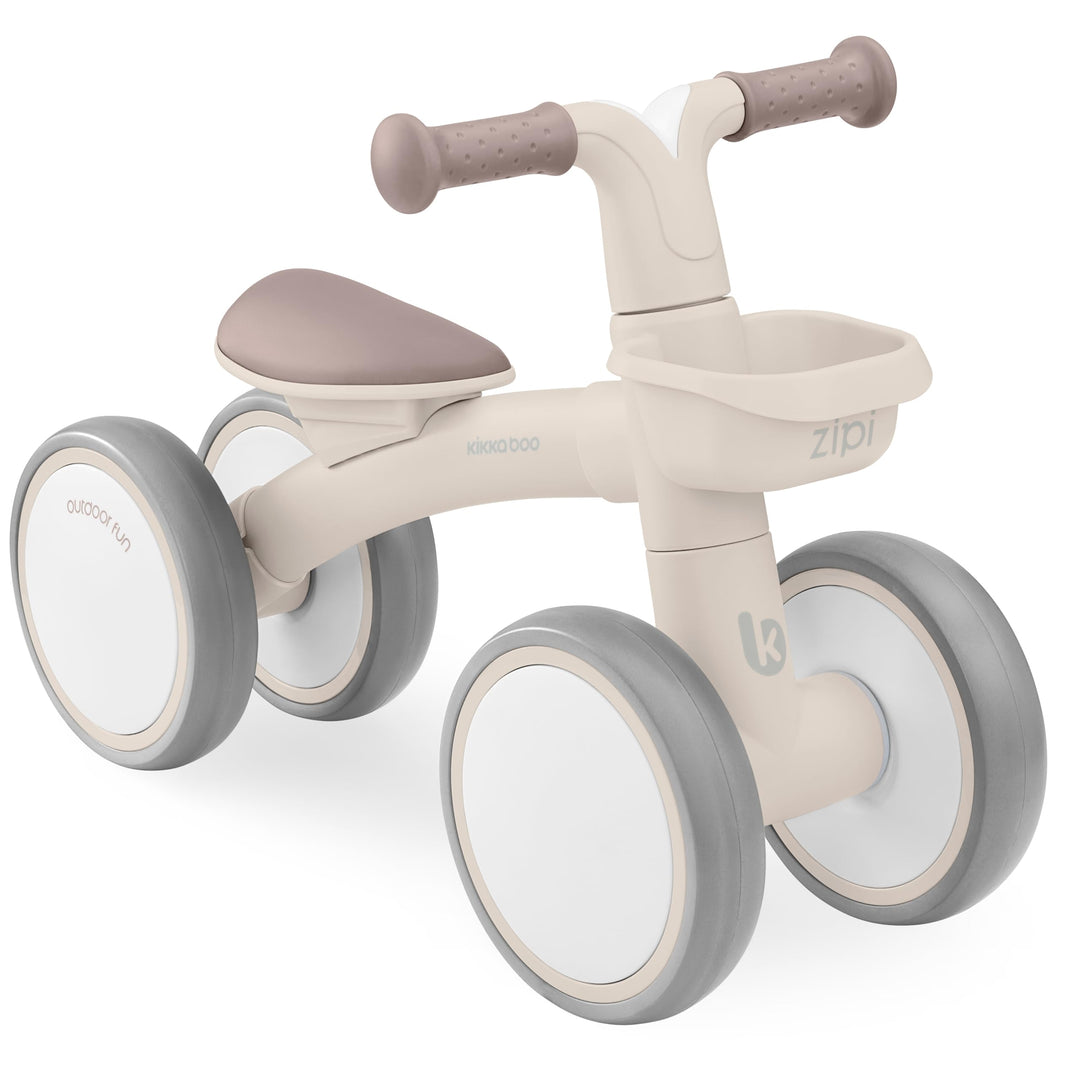 KikkaBoo ZIPI Fahrrad Ohne Pedale, Laufrad mit Korb, Einstellbar, Kinderspielzeug, Baby-Geschenk Bei